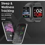 VolkanoX Solaris Series Fitness Smartwatch - Black