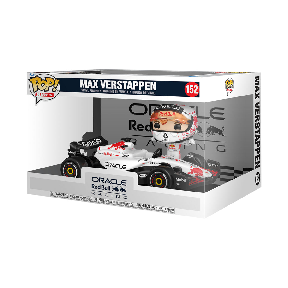 Funko Pop! Rides Super Deluxe: Red Bull Racing - Max Verstappen (White)