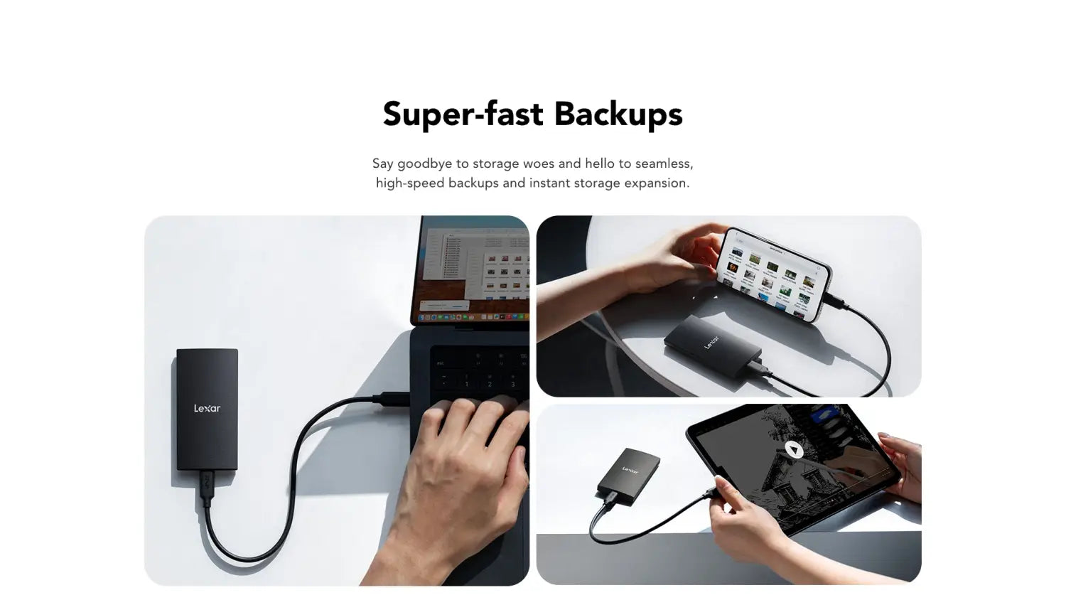 Lexar 1TB SL300 USB 3.2 Gen 2 Portable SSD