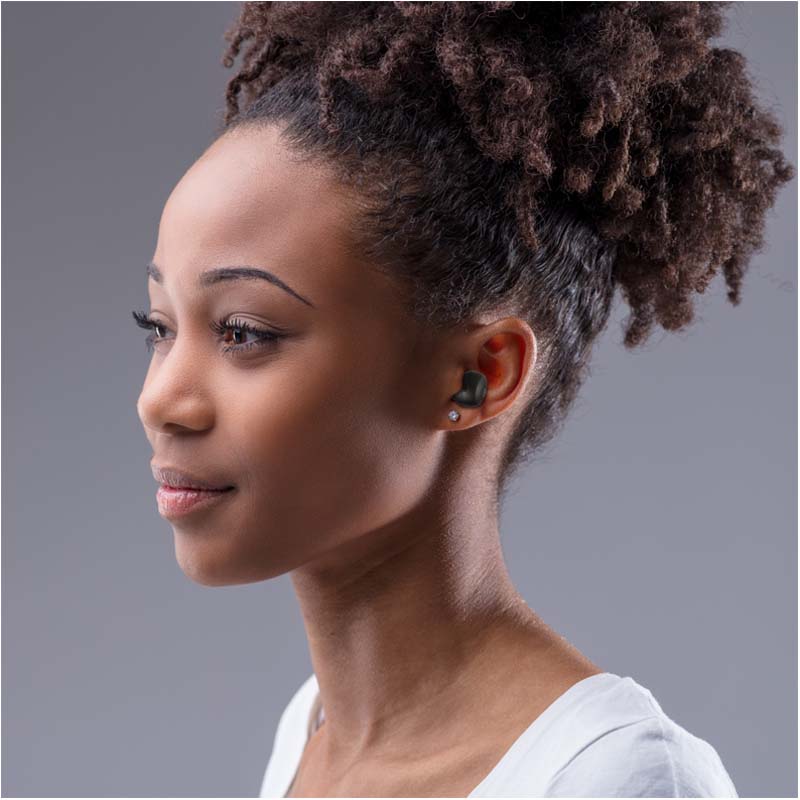 Amplify HushPods True Wireless Earphones with Active Noise Cancelling - Black