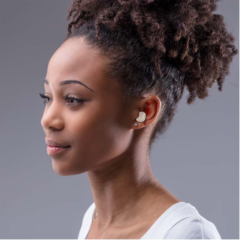 Amplify HushPods True Wireless Earphones with Active Noise Cancelling - Nude