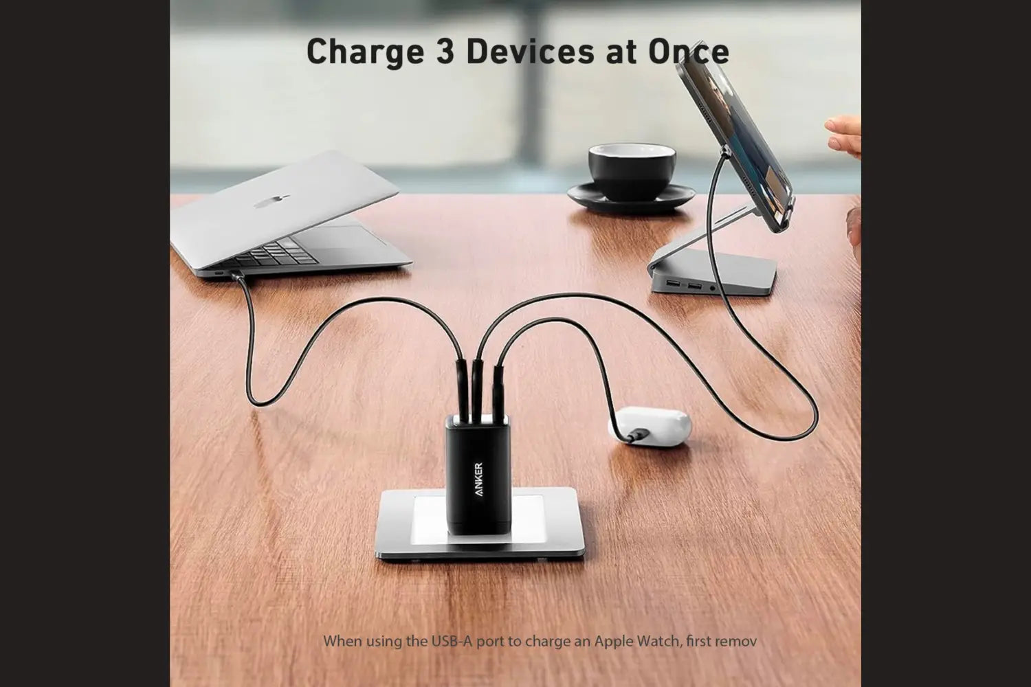 Anker 735 3 Port Wall Charger 65W - Black