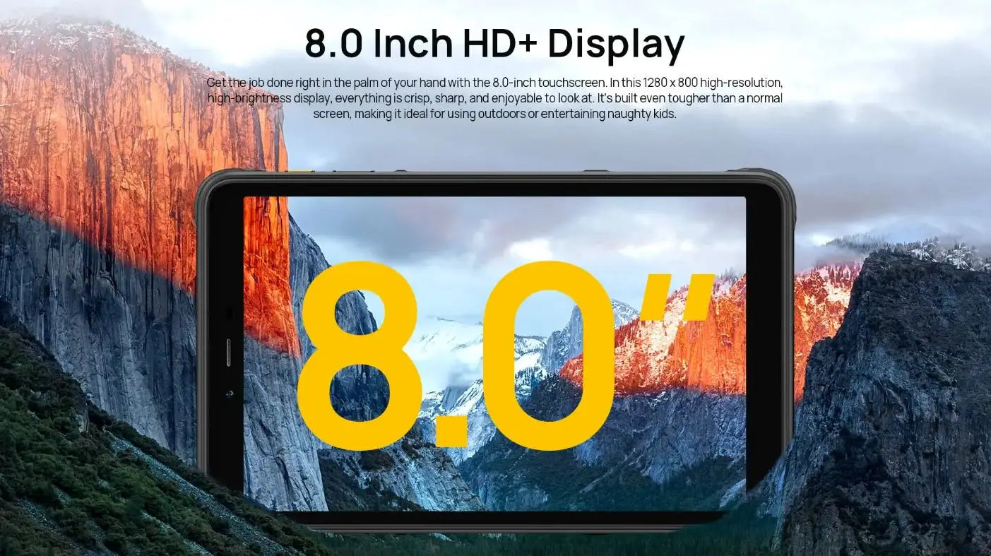 Ulefone Armor Pad Pro 8.0-inch Rugged Tablet 128GB - Black