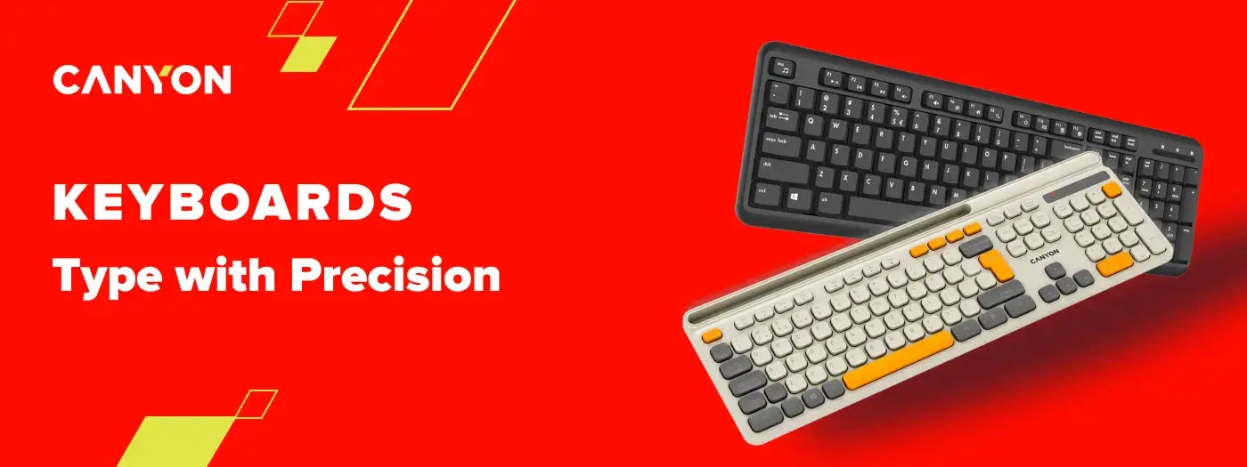 CANYON keyboard HKB-W11 UK/US RGB Dual Mode Wireless Black