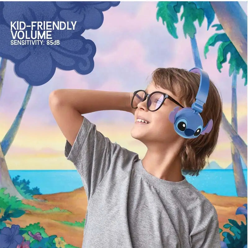 Disney Stitch Bluetooth Padded Headphone with Removable Cups