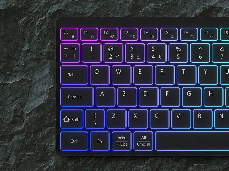 CANYON keyboard HKB-W11 UK/US RGB Dual Mode Wireless Black