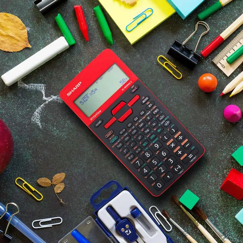 Sharp EL-W535SAII Scientific Calculator - Red