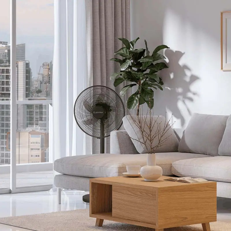Elektra Rechargeable Stand Fan Adjustable 3 Speed