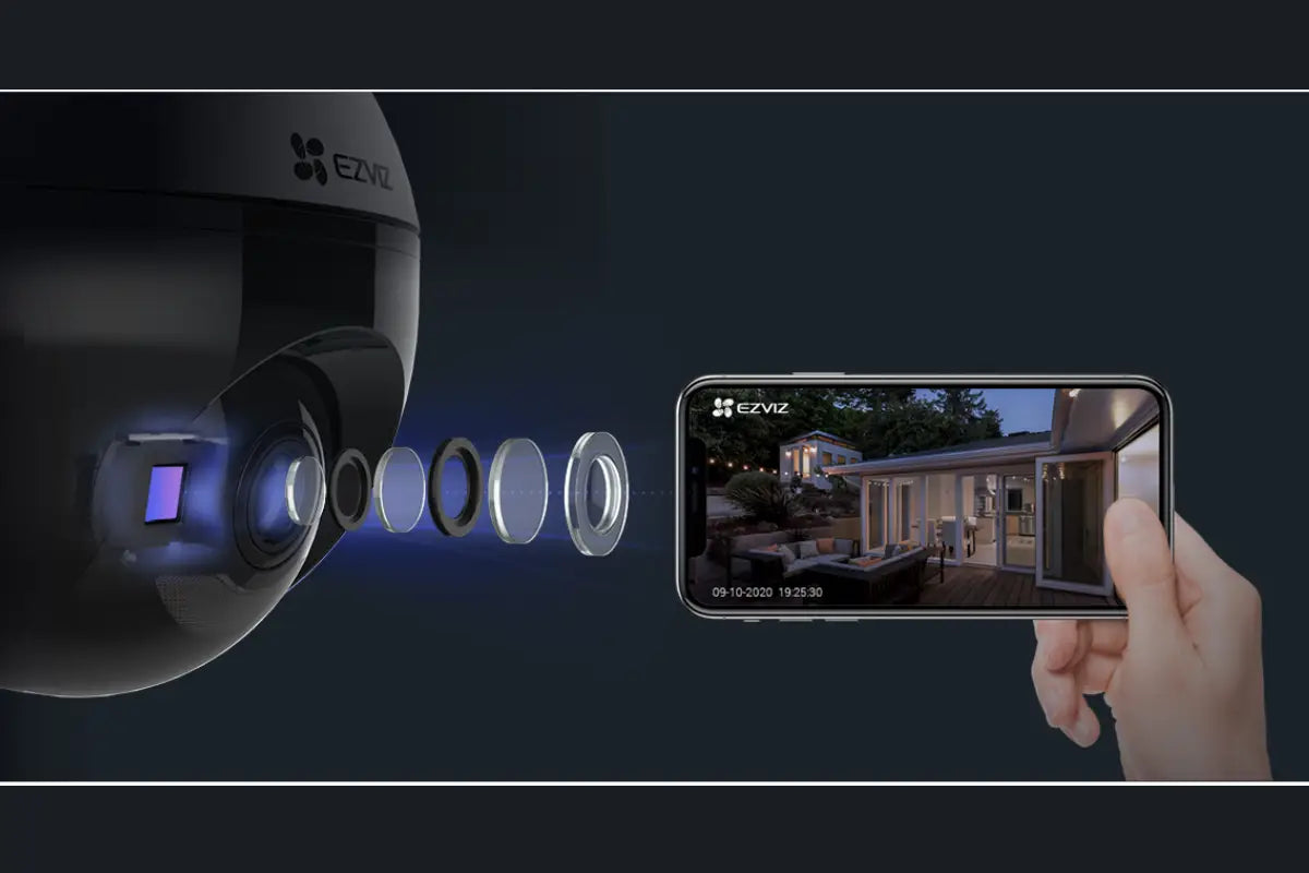 EZVIZ C8C Outdoor Pan & Tilt Wi-Fi Security Camera - White