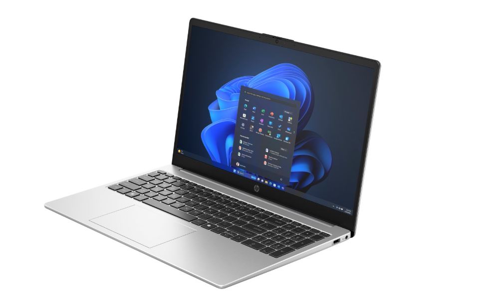 HP 250R G10 15.6-inch FHD Laptop Intel Core 3 100U 512GB SSD 8GB RAM Win 11 Pro Turbo Silver