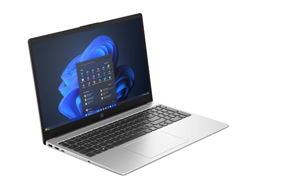 HP 250R G10 15.6-inch FHD Laptop Intel Core 3 100U 512GB SSD 8GB RAM Win 11 Pro Turbo Silver