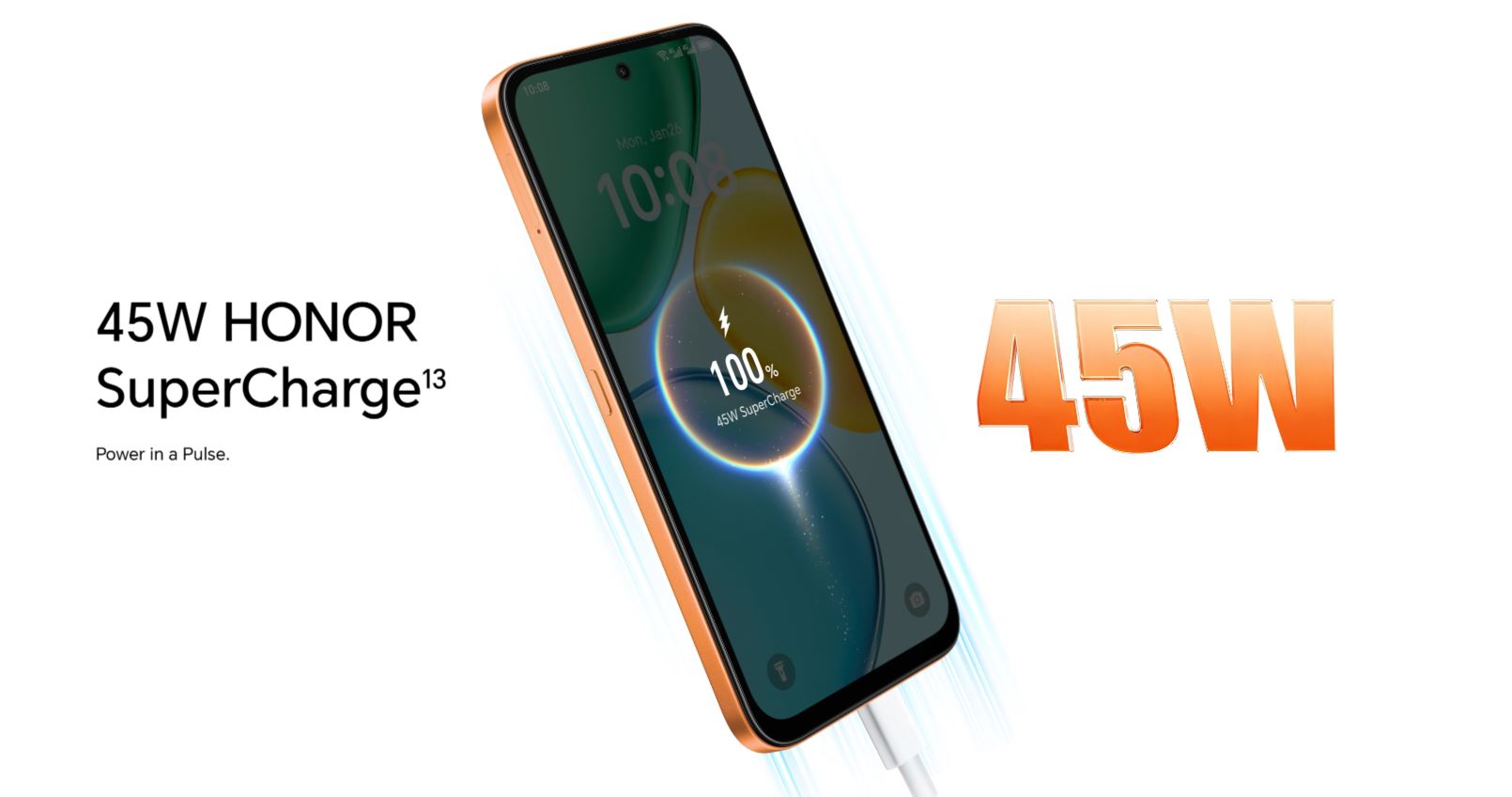 Honor X7e Orange 6/128GB 4G + Watch2i + Buds