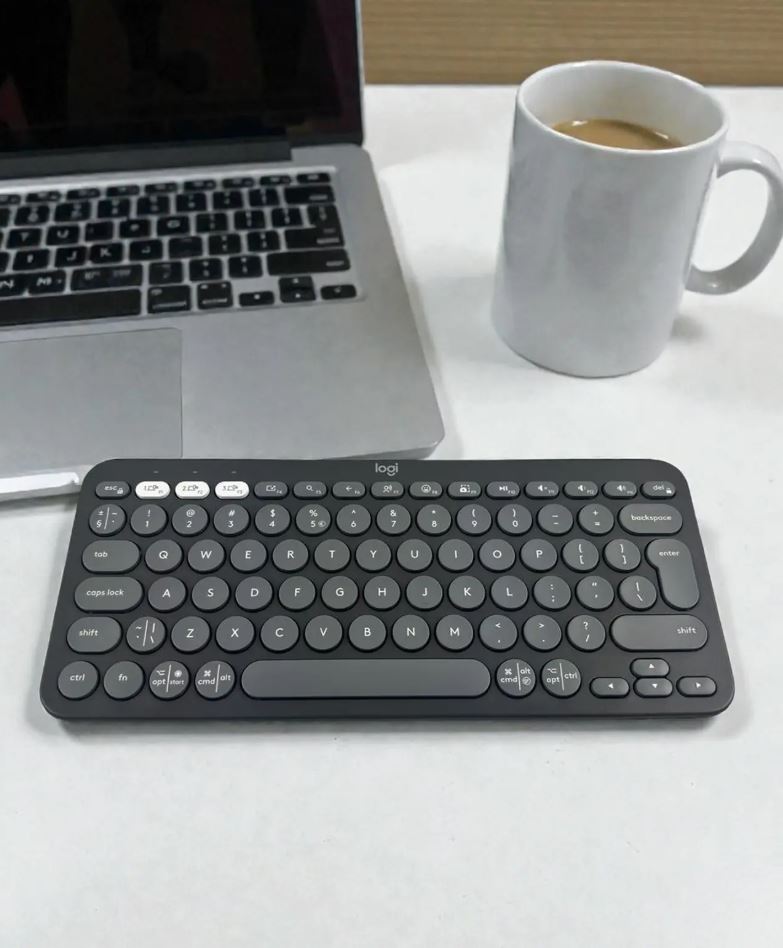 Logitech Pebble Keys 2 K380s Multi-Device Bluetooth Keyboard - Tonal Graphite