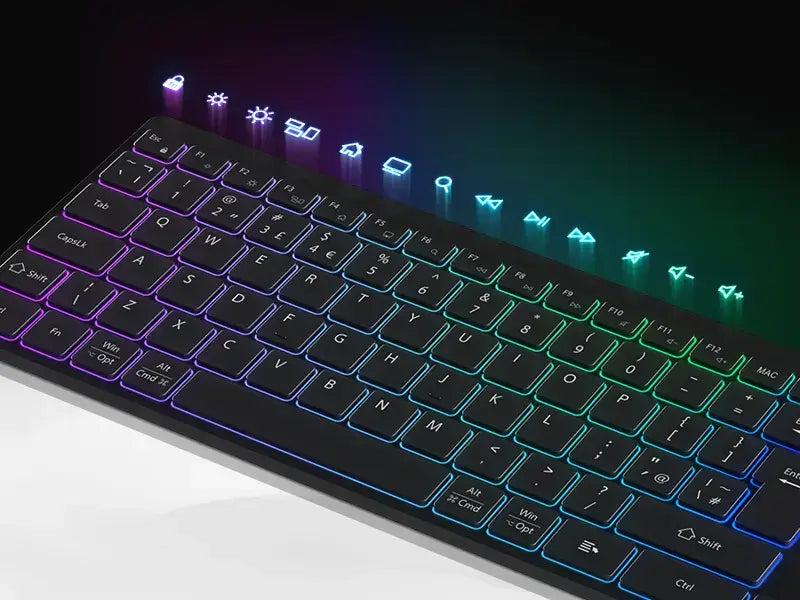CANYON keyboard HKB-W11 UK/US RGB Dual Mode Wireless Black
