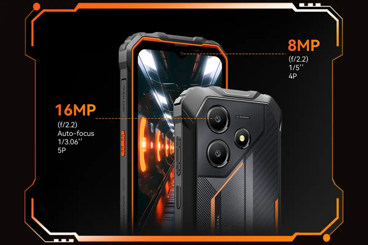 OSCAL Marine 2 LTE Dual Sim 64GB Rugged Smartphone - Black