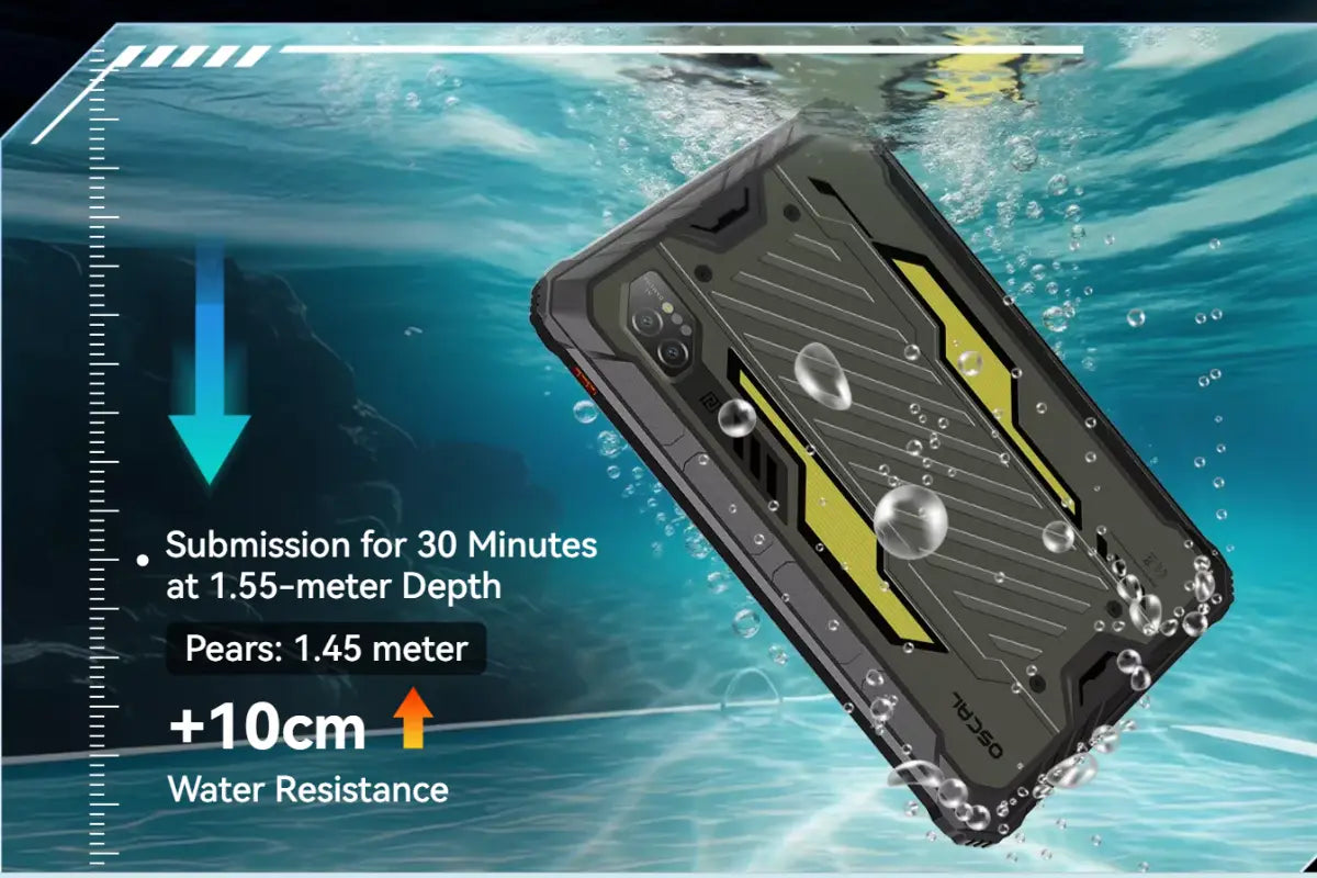 OSCAL Spider 10 LTE 11’’ Rugged Tablet 256GB Android 15 - Black