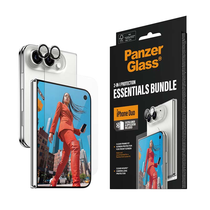 PanzerGlass Apple iPhone Duo 2-in-1 Essentials Bundle