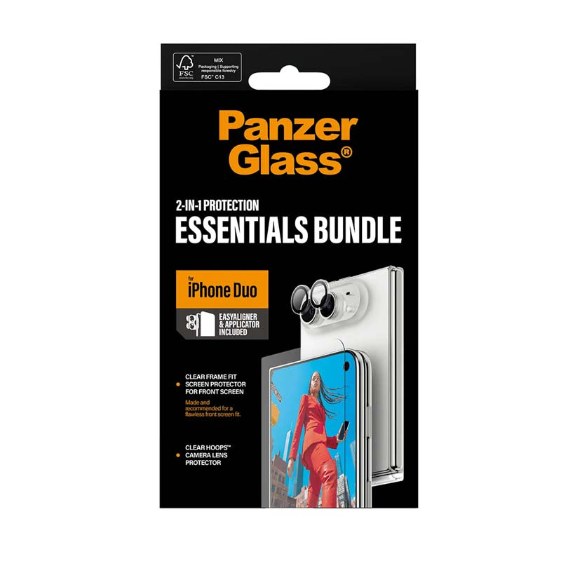 PanzerGlass Apple iPhone Duo 2-in-1 Essentials Bundle