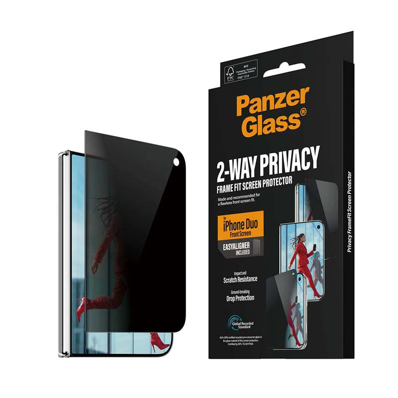 PanzerGlass Apple iPhone Duo 2-Way Privacy Front Screen Protector
