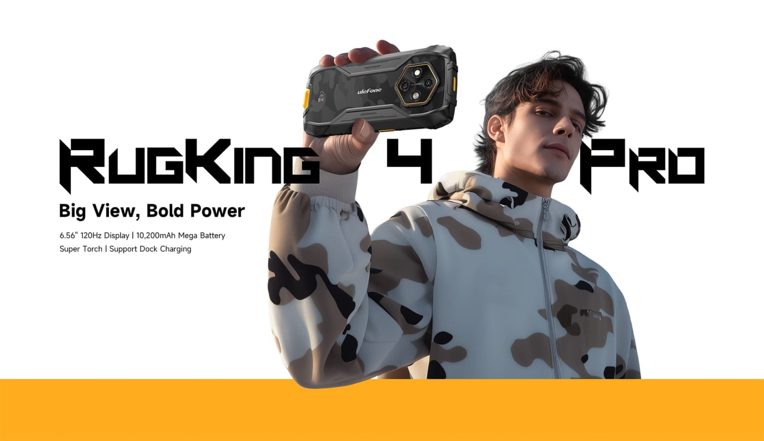 Ulefone RugKing 4 Pro Rugged Phone 256GB - Black