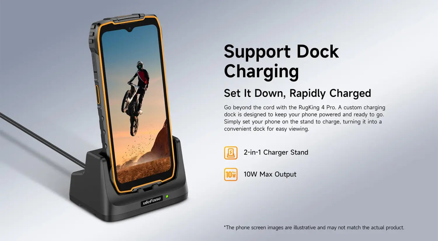 Ulefone RugKing 4 Pro Rugged Phone 256GB - Black