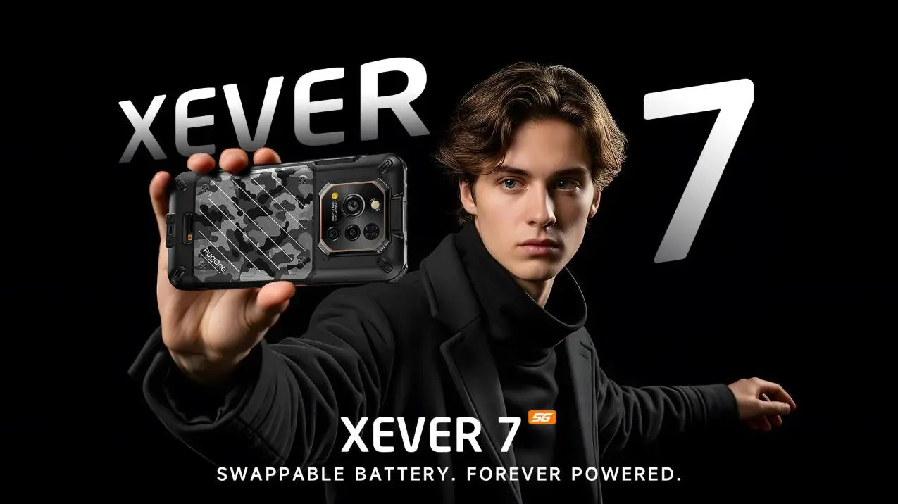 RugOne Xever 7 Rugged Phone 512GB - Black