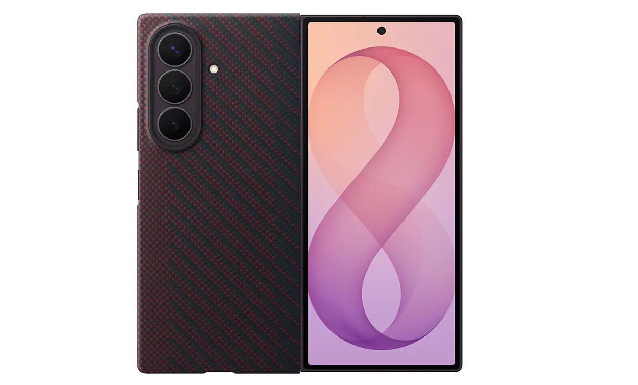 Samsung Galaxy Z Fold8 Ultra Carbon Magnet Case - Red