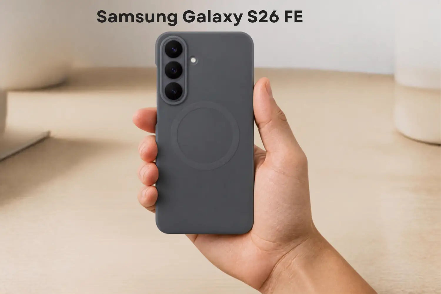 Samsung Silicone Magnet Case Samsung Galaxy S26 FE - Black