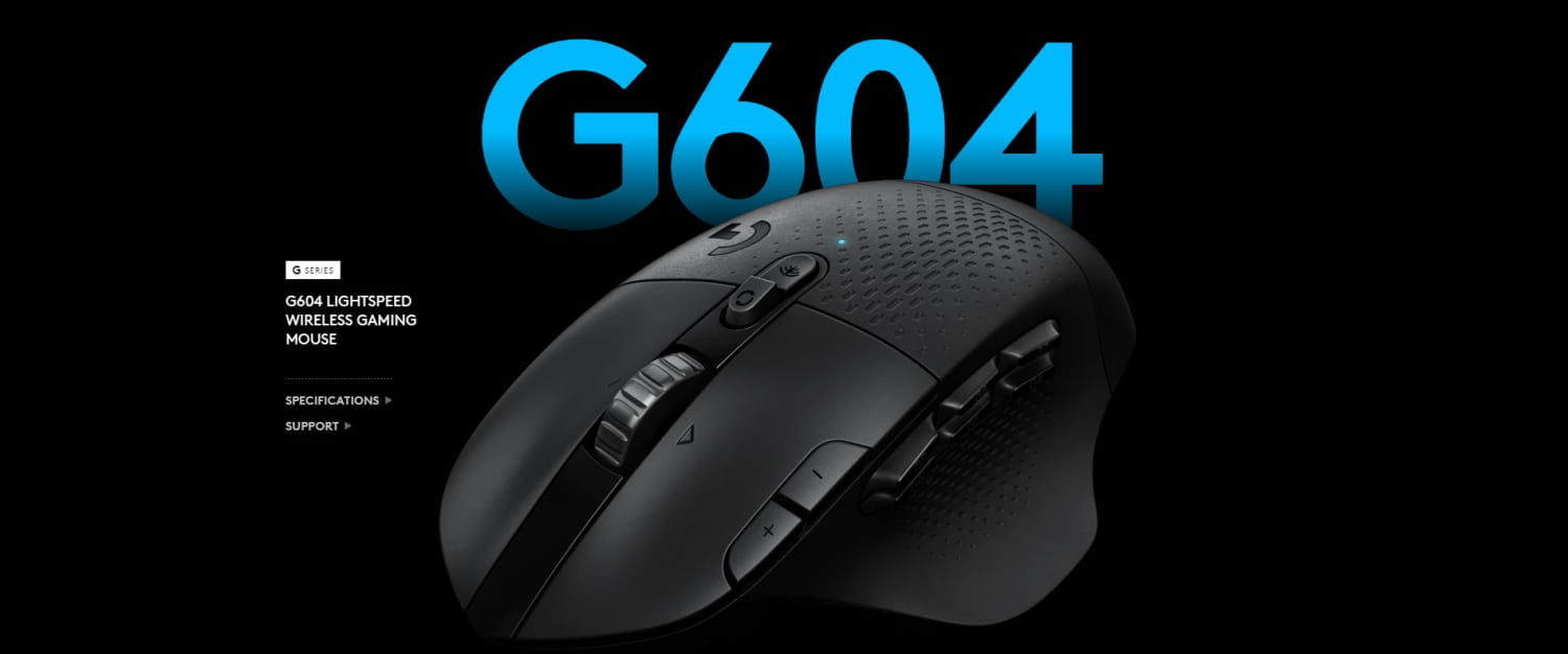 Logitech G604 Lightspeed Wireless Gaming Mouse - Black