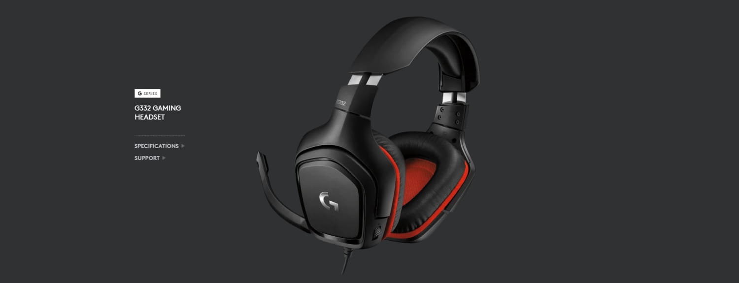 Logitech G332 Wired Gaming Headset - Leatherette