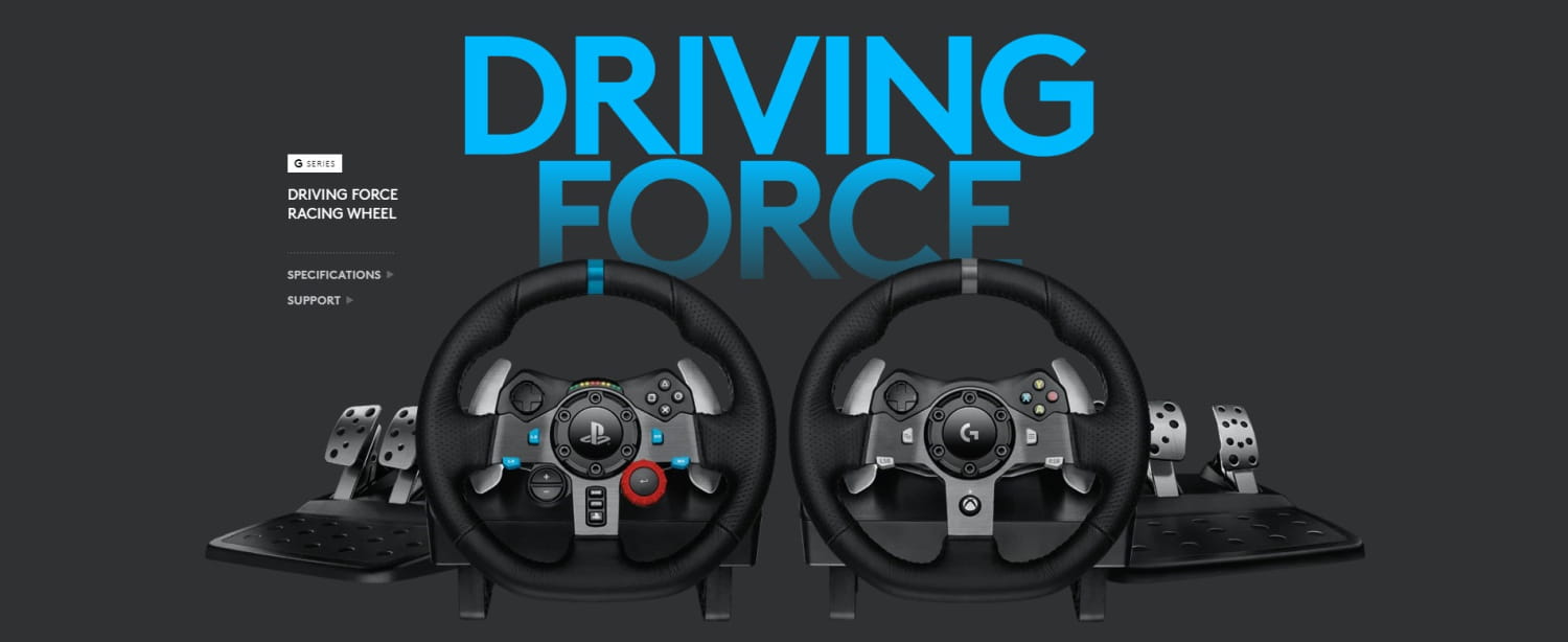 Logitech G29 Driving Force Racing Wheel for PlayStation 3 / 4 / 5 and PC