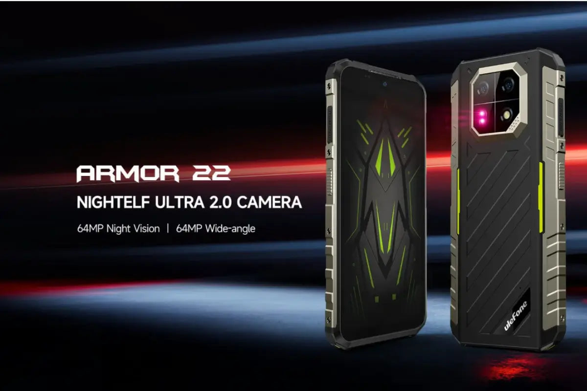 Ulefone Armor 22 4G Slim Rugged Phone 256GB - Black