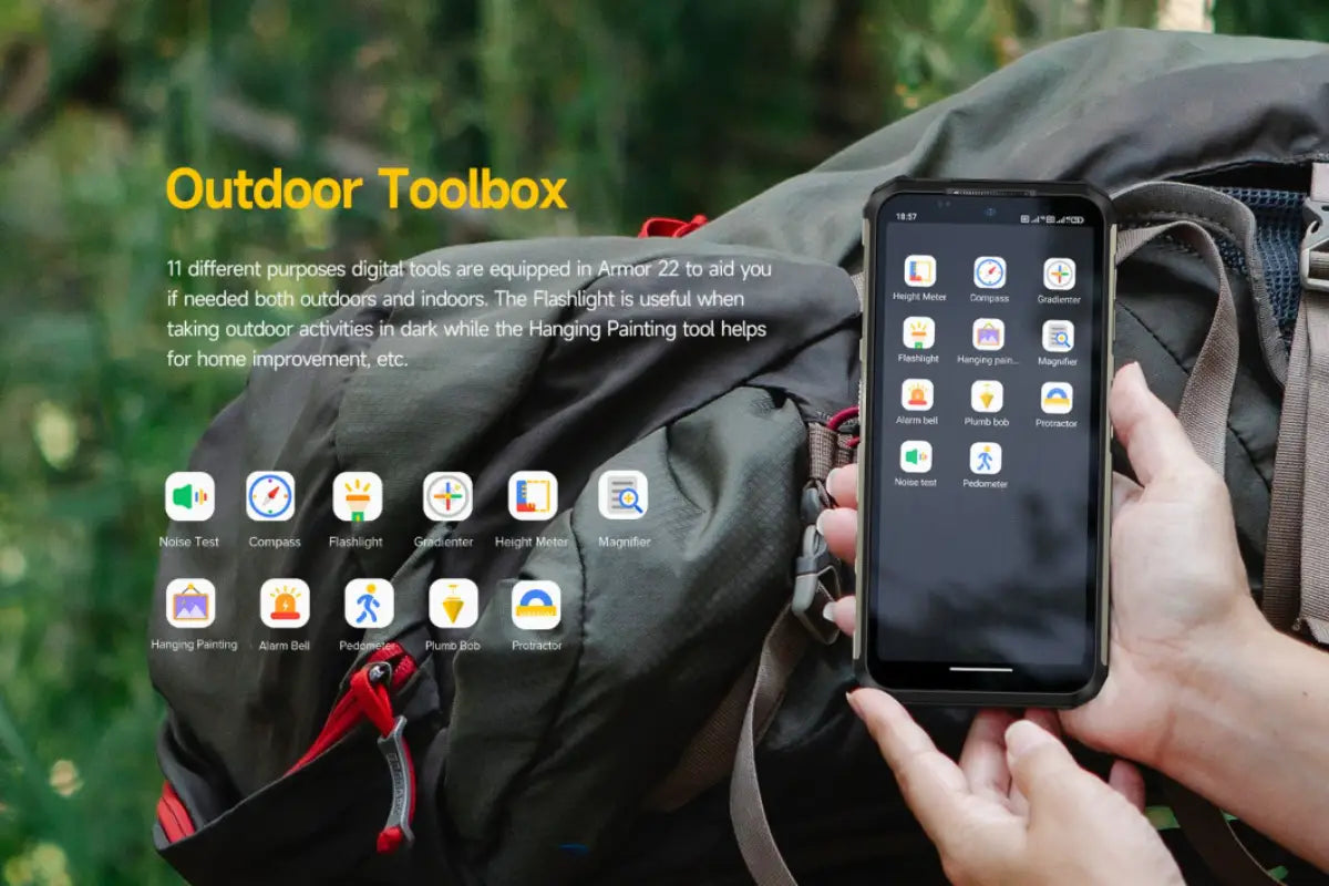 Ulefone Armor 22 4G Slim Rugged Phone 256GB - Black