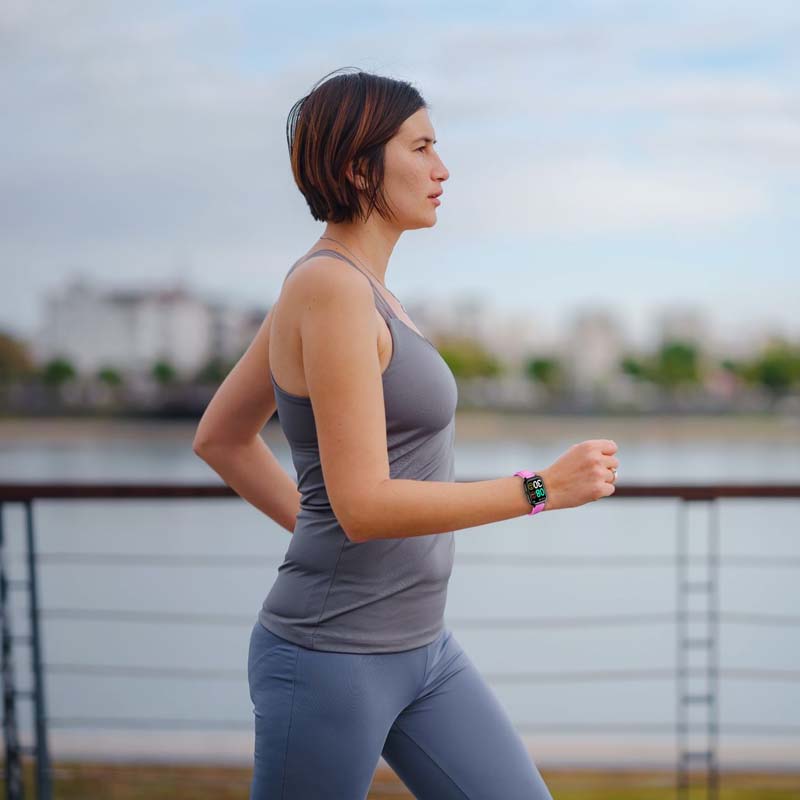 Volkano Chroma Series Smartwatch with Flamingo Pink Strap