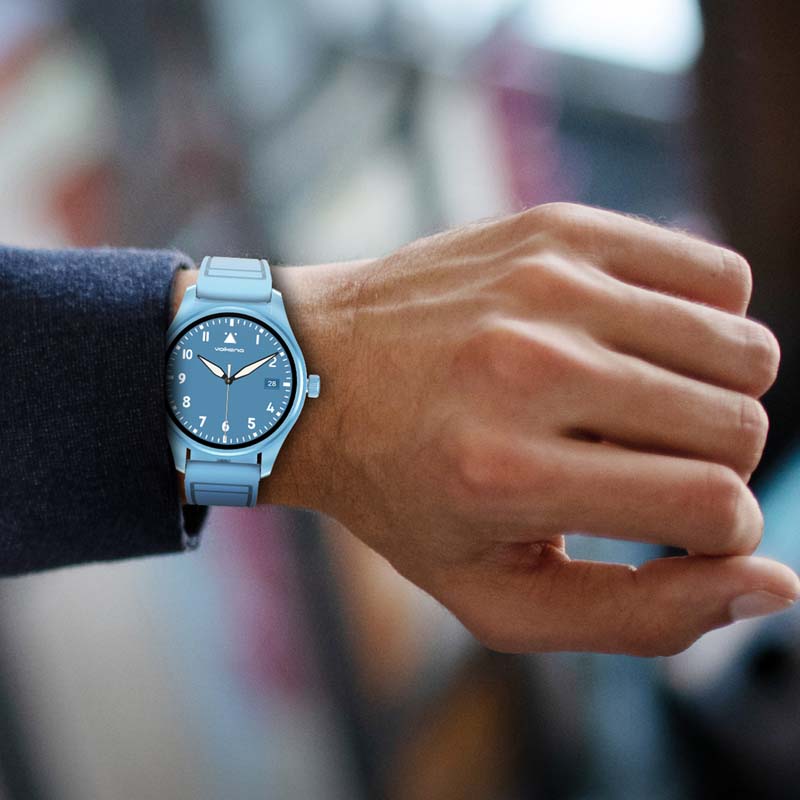 Volkano Eon Series Bluetooth Calling AMOLED Smartwatch - Blue