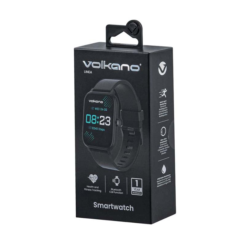 Volkano Linea Series Ultra-Slim Smartwatch - Black