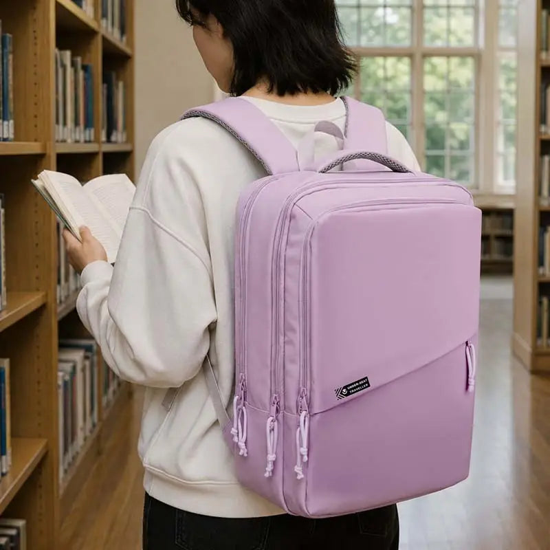 Volkano Under-Seat Traveller Backpack Pastel Pink