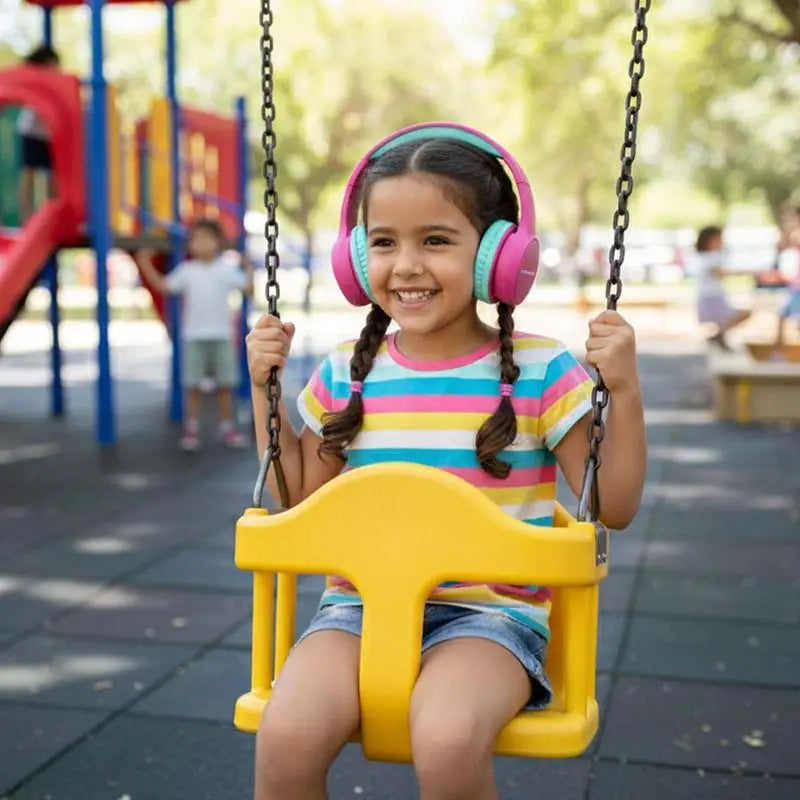 Volkano Kids Atlas Bluetooth Padded Headphones with dB Switch Function