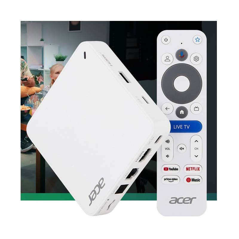 Acer 4K UHD Digital Streaming TV box - White - Televisions