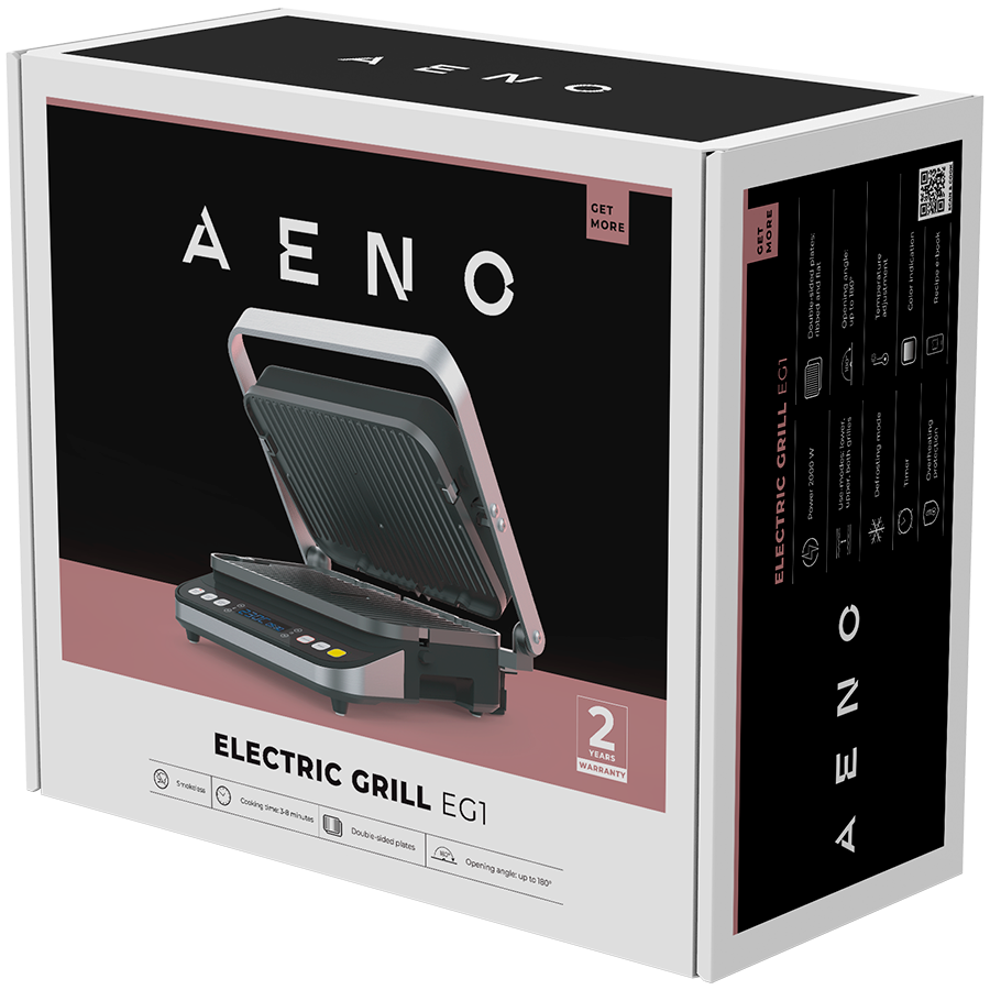 AENO Electric Grill EG1 – 2000W - Silver