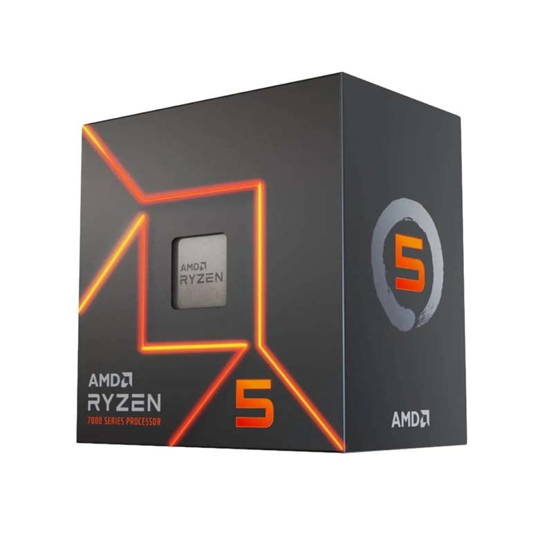 AMD Ryzen 5 7600 6-Core 3.8 GHz AM5 CPU - Grey - Grey