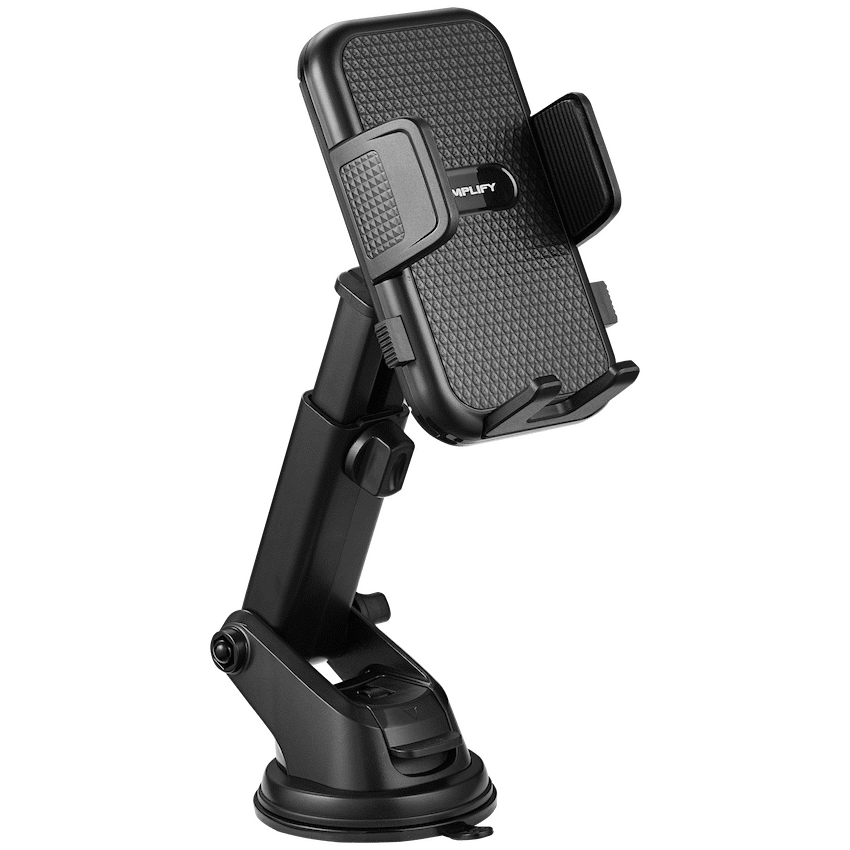 Amplify Anchor Series Extendable Car Dash Mount Phone Holder - Black - Black - Mobile Accessories