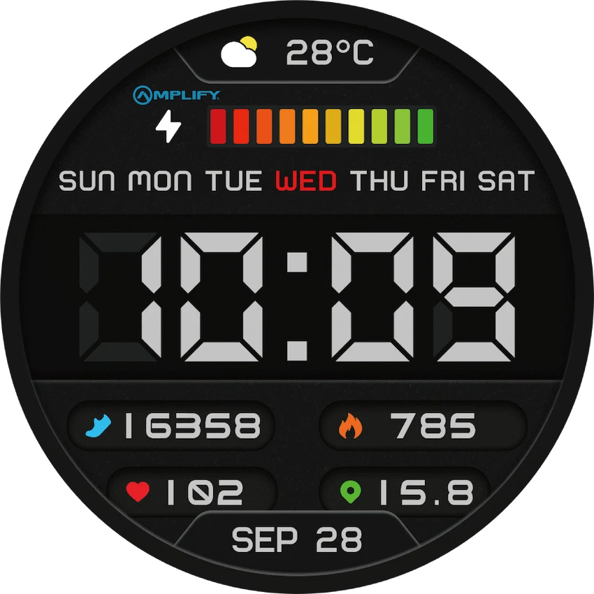Amplify Compete Series Smart Watch - Gold - Gold - Wearables
