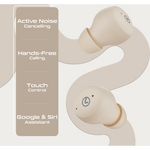 Amplify HushPods True Wireless Earphones with Active Noise Cancelling - Nude - Nude - Audio