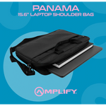 Amplify Panama 15.6’’ Laptop Shoulder Bag - Black - Black - Bags