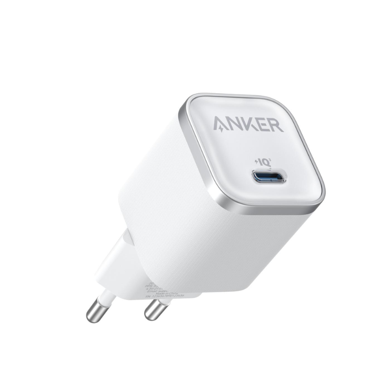 Anker 1 Port Nano Type C PD Wall Charger 45W - White - White