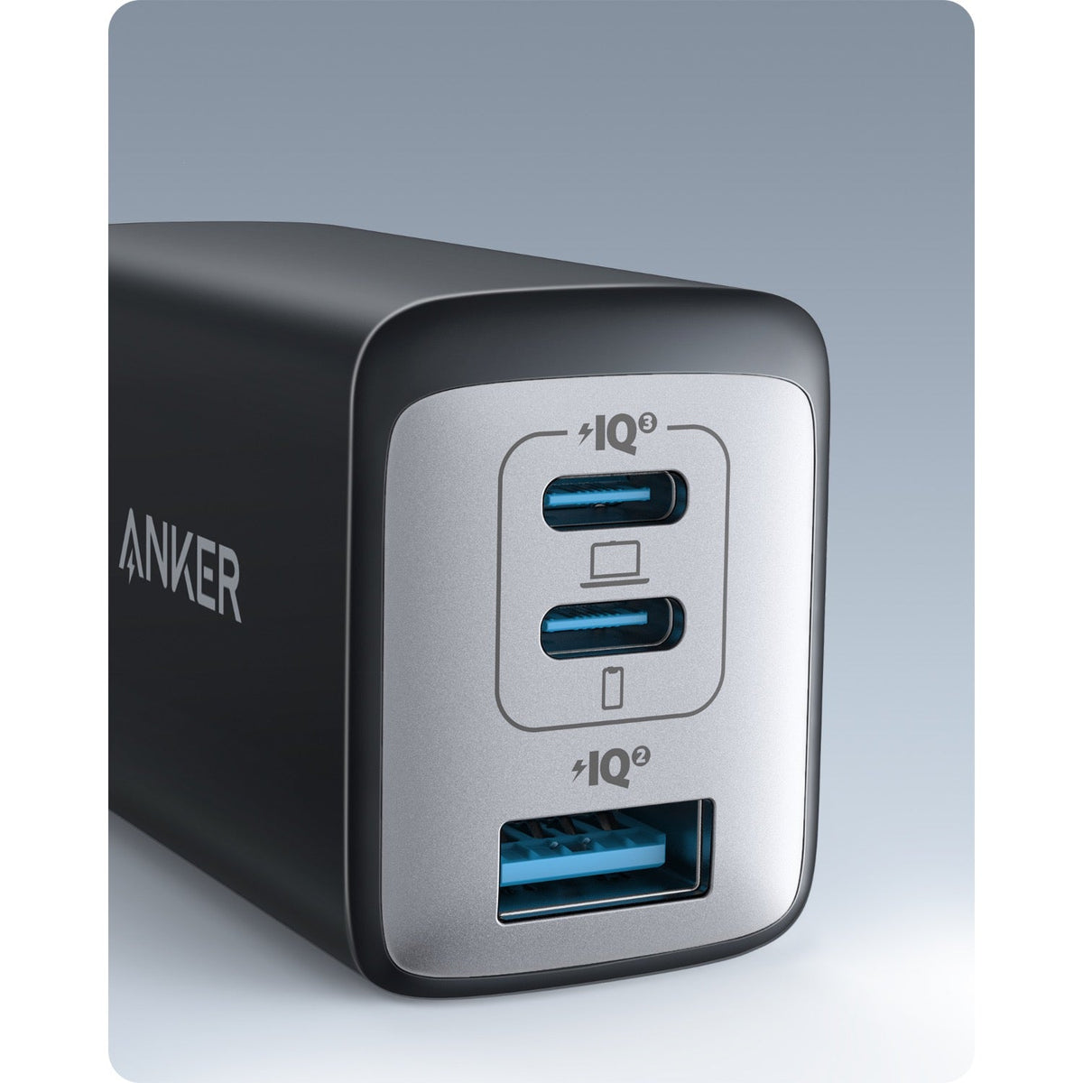 Anker 735 3 Port Wall Charger 65W - Black - Black