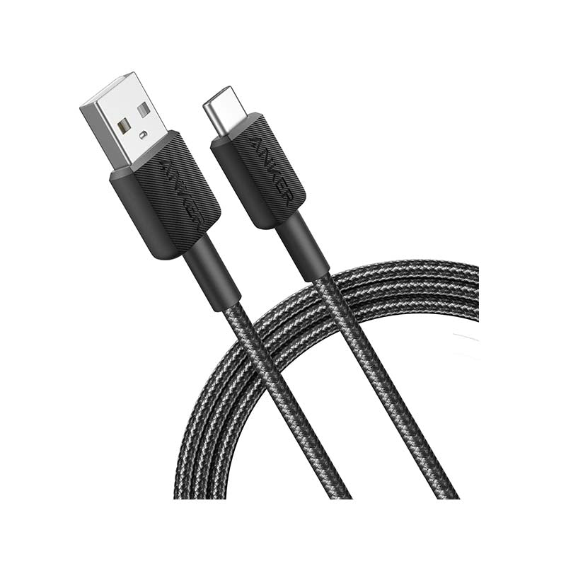 Anker Power Line USB A to Type C 1.8m Cable - Black - Black