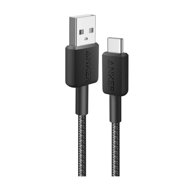 Anker USB A to Type C 0.9m Cable - Black - Black