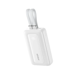 Anker Zolo Power Bank 10000mAh 35W With Dual Built-In USB-C Cables - White - White